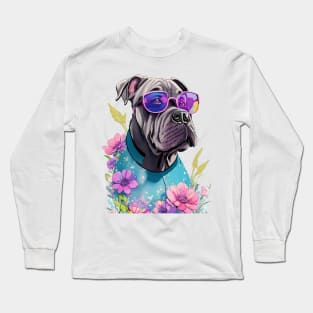 Dog Hawaiian Long Sleeve T-Shirt